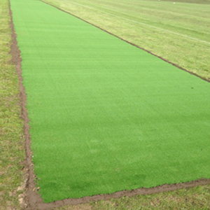 Artificial cricket pitch installation